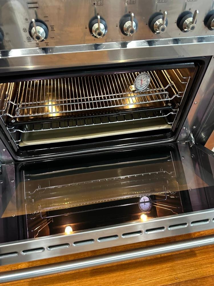 Clean oven cavity and racks after detailing